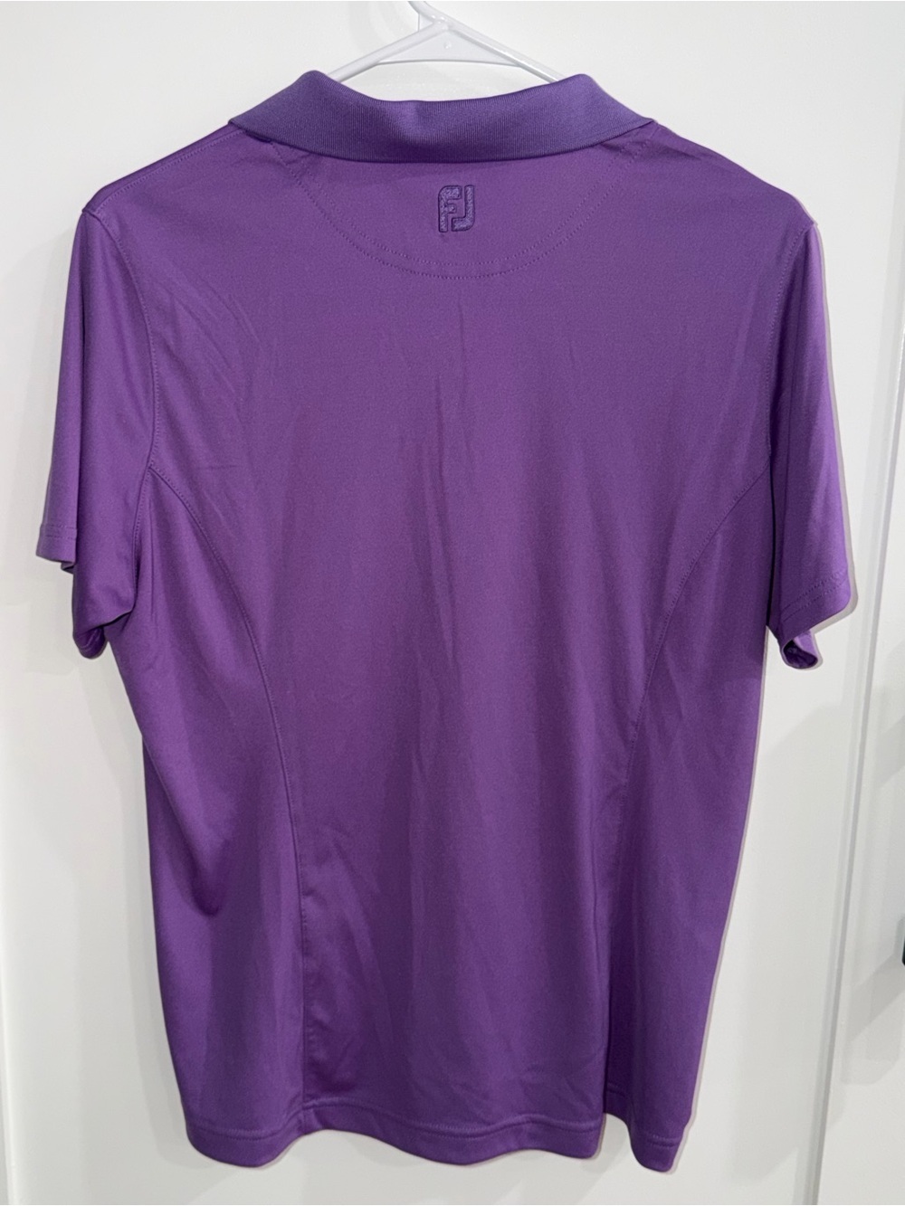 FootJoy FJ Women's Purple Golf Polo Shirt Size Large Fox Coat Logo Short Sleeve - Picture 2 of 9